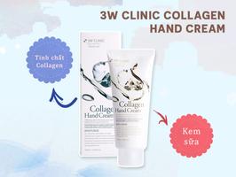 Kem Dưỡng Da Tay Collagen 3W Clinic (100ml)
